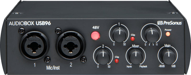 PreSonus AudioBox USB 96 25th Anniversary 2x2 Interface – Black
