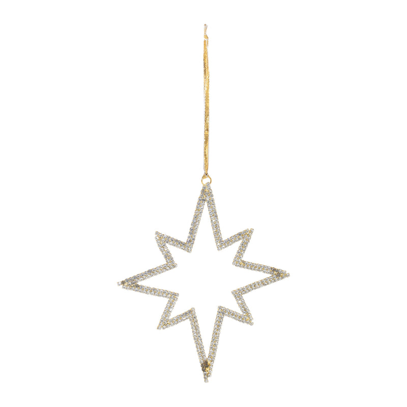 Melrose Jeweled Metal Star Ornament (Set of 12)