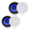 Pyle PIC6E 6.5" In‑Wall/Ceiling Speaker Pair – 2‑Way Stereo – 250W – White