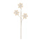 Melrose Wood Snowflake Spray (Set of 6)