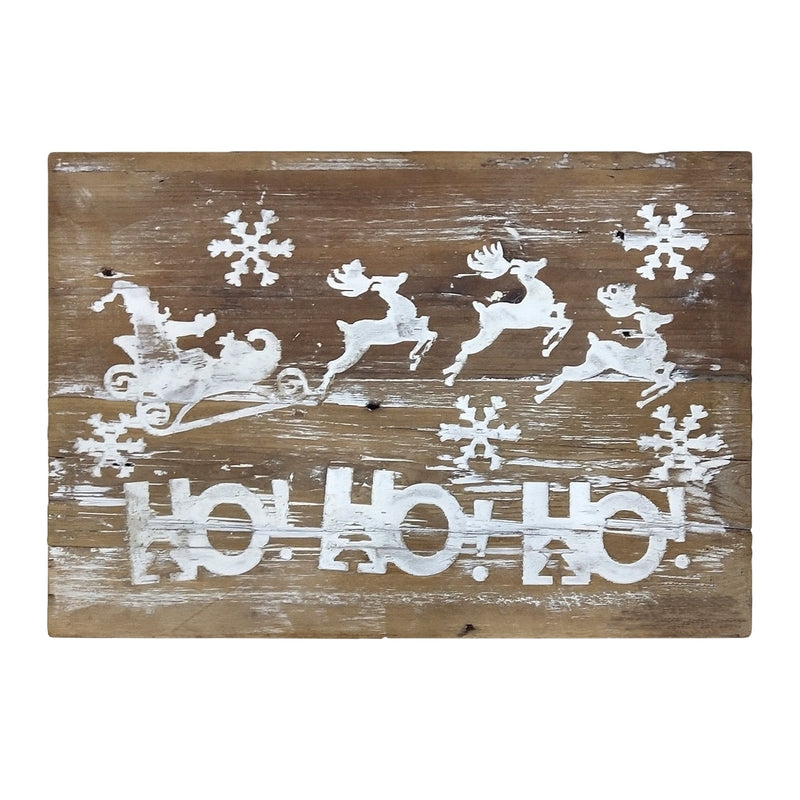 Melrose Wood "Ho Ho Ho" Wall Sign 19.5"L