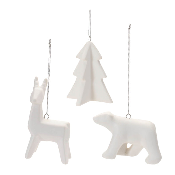 Melrose Modern Ceramic Animal Ornaments (Set of 6)