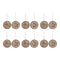 Wood Bird Tree Disc Ornament (Set of 12)