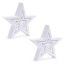 Melrose Wood Triple Star Puzzle (Set of 2)