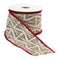 Melrose Rustic Holiday Pine Ribbon 4" x 5 yds.