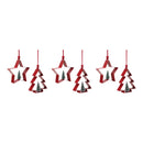 Melrose Star and Pine Tree Cookie Cutter Ornament (Set of 6)