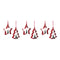 Melrose Star and Pine Tree Cookie Cutter Ornament (Set of 6)