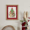 Melrose Framed Holiday Dogs and Christmas Tree Print 15"H