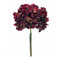 Melrose Deep Red Hydrangea Flower Stem (Set of 2)