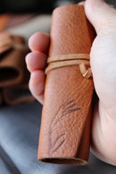 Leatherwood Bespoke Cello Rosin Supple Blend & Leather Wrap