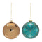 Melrose Geometric Glittered Glass Ball Ornament (Set of 6)