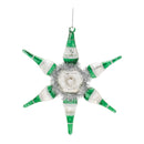 Melrose Vintage-Inspired Reflector Snowflake Ornaments – Set of 4