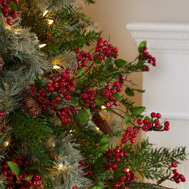 Melrose Boxwood Berry Twig Spray (Set of 12)