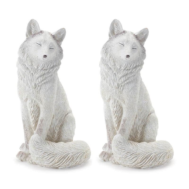 Melrose Winter Fox Figurine (Set of 2)