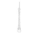 Melrose Clear Beaded Glass Icicle Drop Ornament (Set of 12)