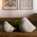 Melrose Marble Design Bird Shelf Sitter (Set of 2) Multicolor Decor
