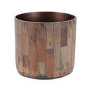 Melrose Round Wooden Planter Set of 2 Planter