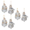Melrose Ornate Santa and Snowman Finial Ornament (Set of 6)