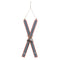 Melrose Wood Ski Ornament (Set of 2)
