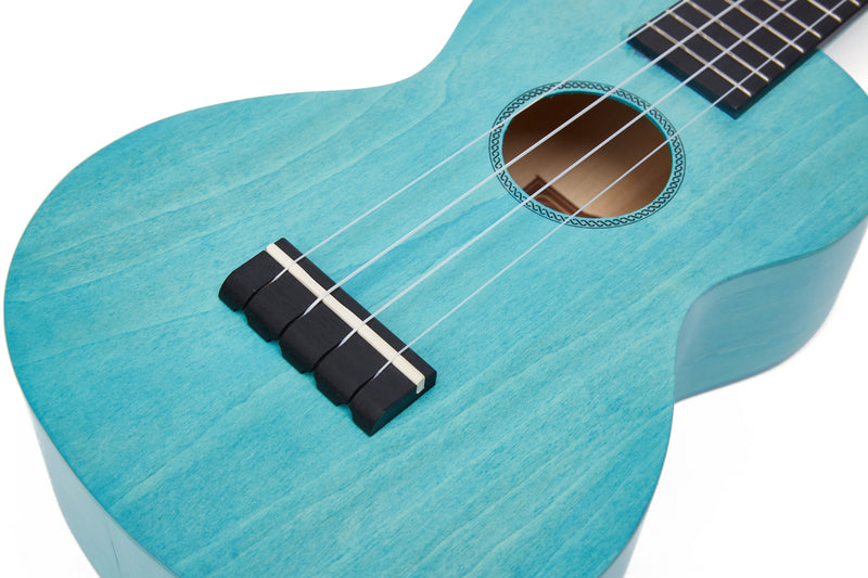 Mahalo Island Series Concert Ukulele - Aqua Blue ML2AB-U
