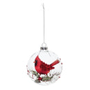 Glittered Cardinal Bird Ball Ornament (Set of 6)