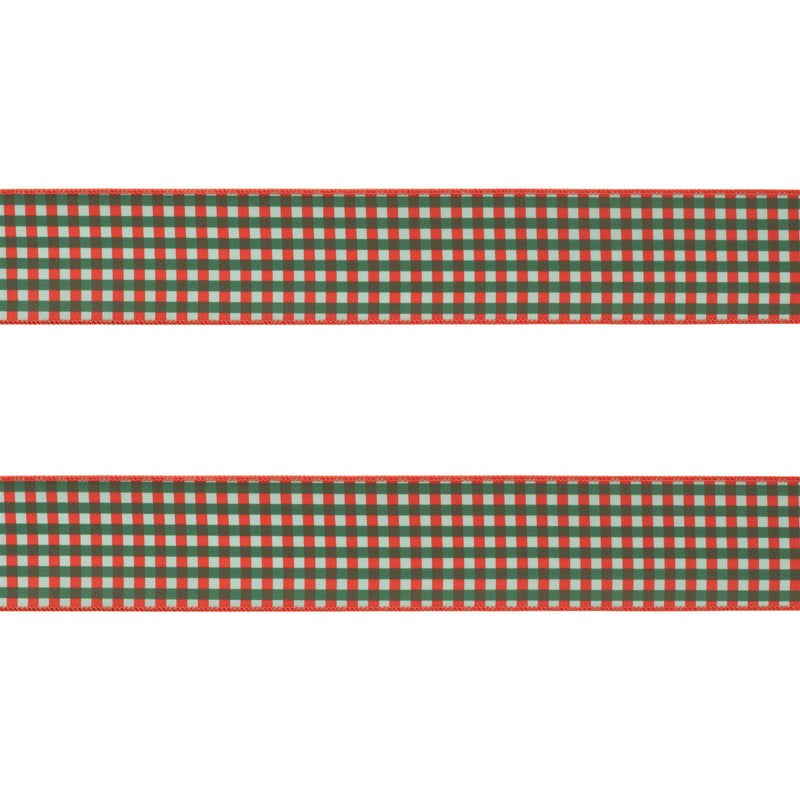 Melrose Plaid Wired Ribbon 4" x 5 Yds