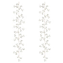 Melrose Jeweled Bead Leaf Garland (Set of 2)