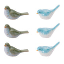 Melrose Stoneware Bird Figurine (Set of 6)