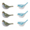 Melrose Stoneware Bird Figurine (Set of 6)