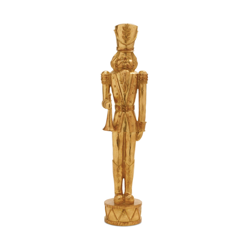 Melrose Gold Holiday Nutcracker Statue (Set of 2)