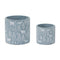 Melrose Woodland Winter Stone Planter Set of 2 Planter