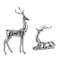 Melrose Metallic Deer Figurine (Set of 2)