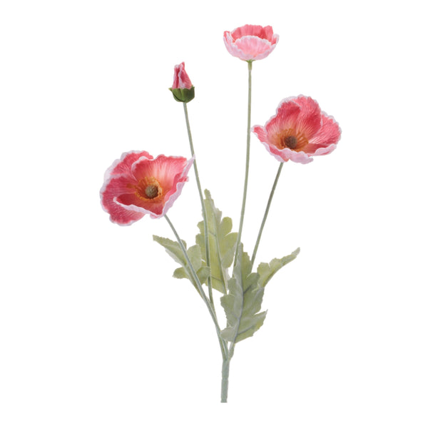 Melrose Poppy Floral Spray (Set of 6)