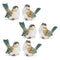 Melrose Terra Cotta Bird Figurine (Set of 6)