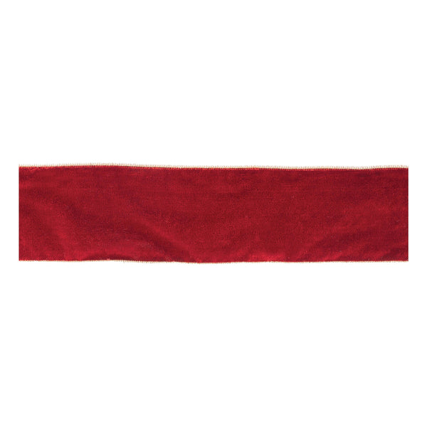 Melrose Red Wired Ribbon 4" x 10 Yds.