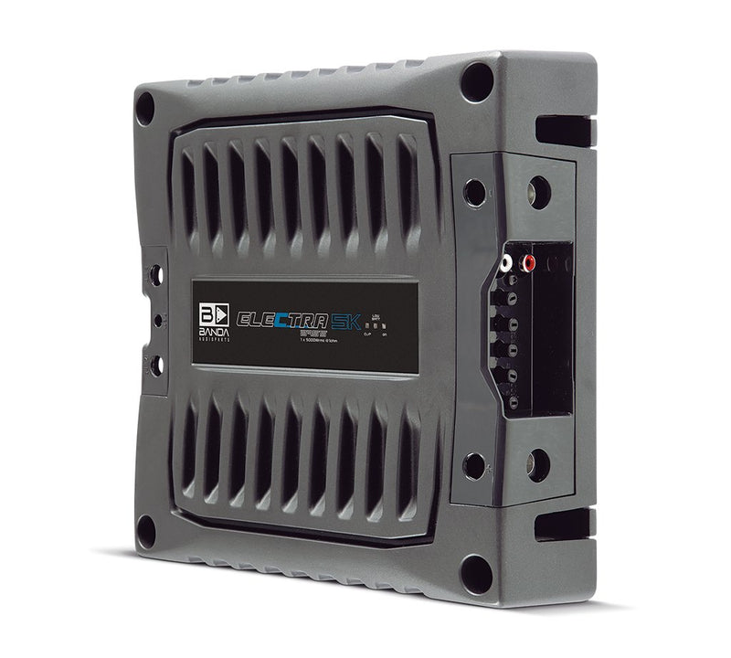 Banda Electra 5K1 Black 5000W Mono 1-Ohm Car Amplifier Bass Boost LPF HPF