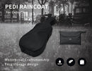 Pedi Cello Case Raincoat – Black, Waterproof Cover with Storage Pouch