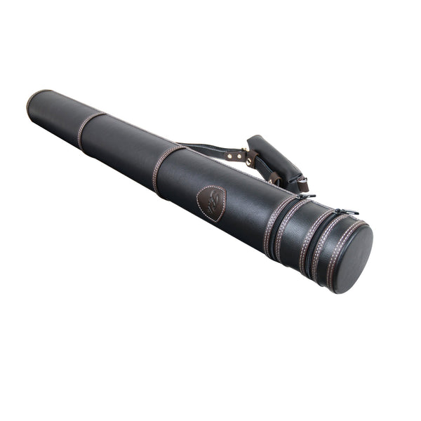 Pedi Premium Faux Leather Bass Bow Tube – Black