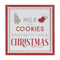 Melrose Framed Milk and Cookies Wall Sign 15"SQ