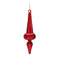 Ribbed Glass Finial Ornament (Set of 12)