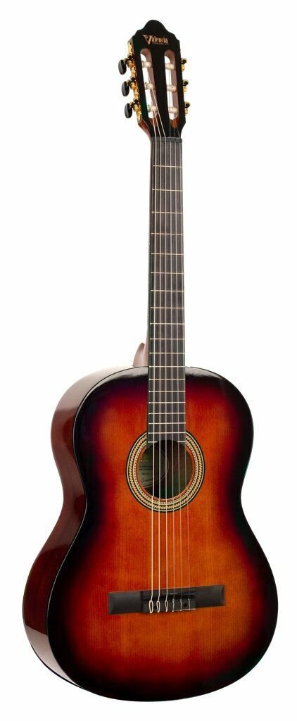 Valencia 260 Classical Hybrid Thin Neck Acoustic Guitar Sunburst - New Open Box