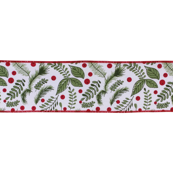 Melrose Holiday Foliage Ribbon 4" x 10 yds.