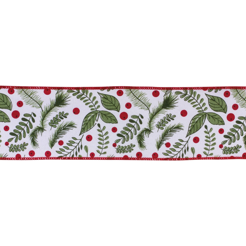 Melrose Holiday Foliage Ribbon 4" x 10 yds.