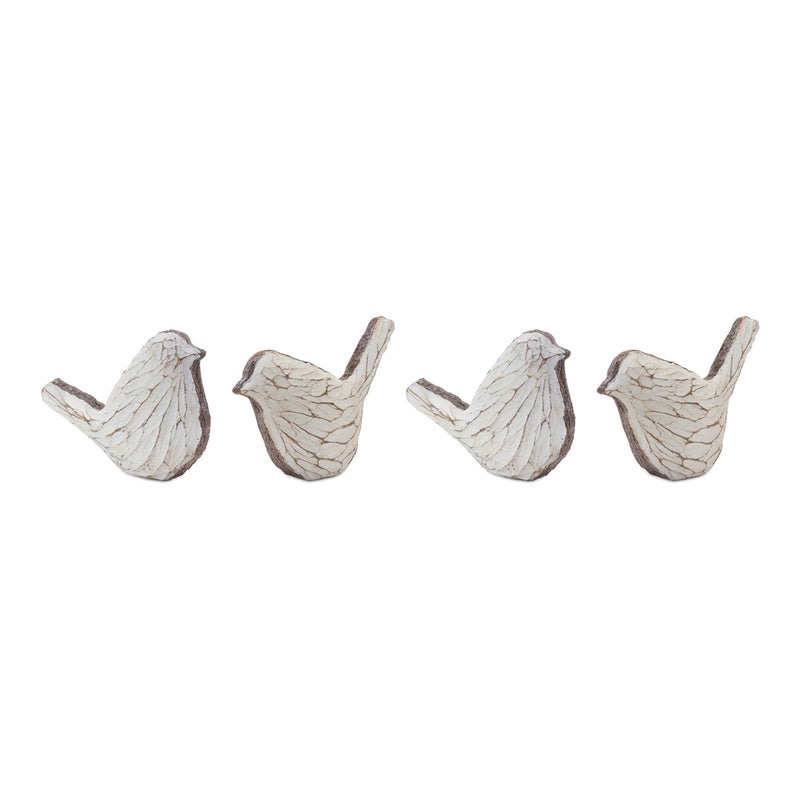 Melrose Carved Bird Figurine (Set of 4)