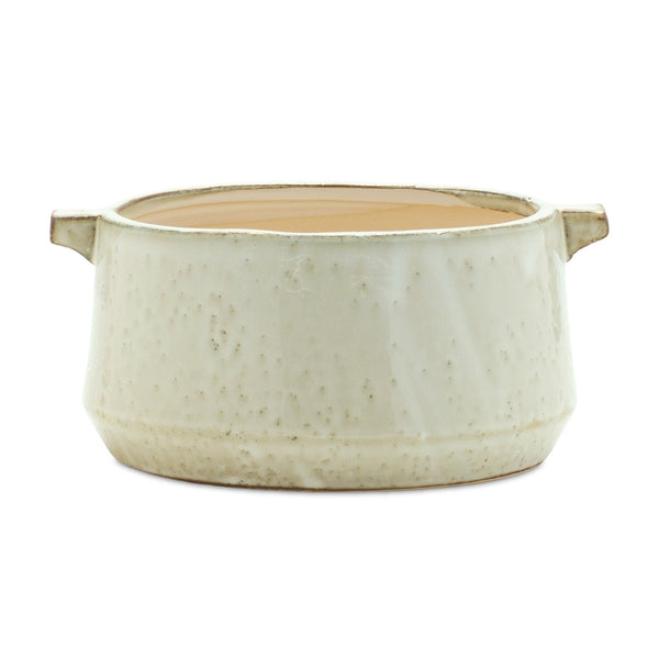 Melrose Rustic Terra Cotta Bowl Planter 9.5"L Planter