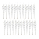 Melrose Glass Icicle Ornament (Set of 24)