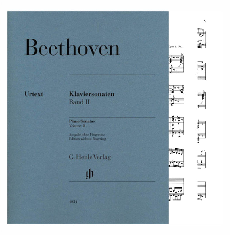 Beethoven Piano Sonatas Vol. II Sheet Music without Fingering – Piano Solo