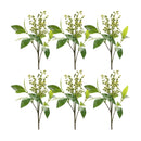 Melrose Green Berry Foliage Spray (Set of 6)