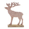 Melrose Metal Deer Silhouette with Wood Base (Set of 2)