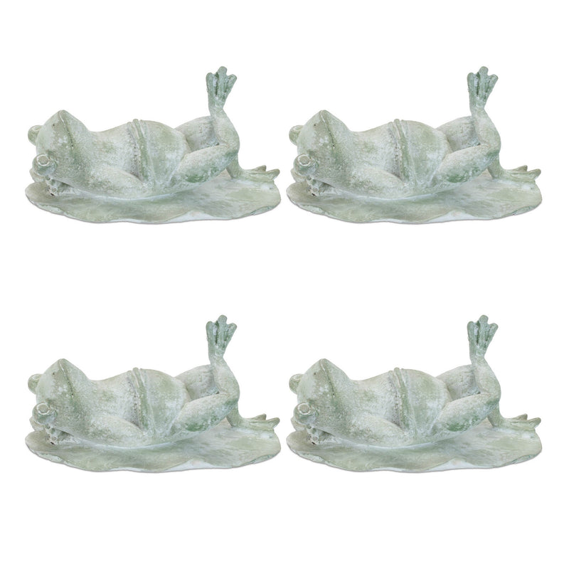 Melrose Laying Frog Figurine (Set of 4)